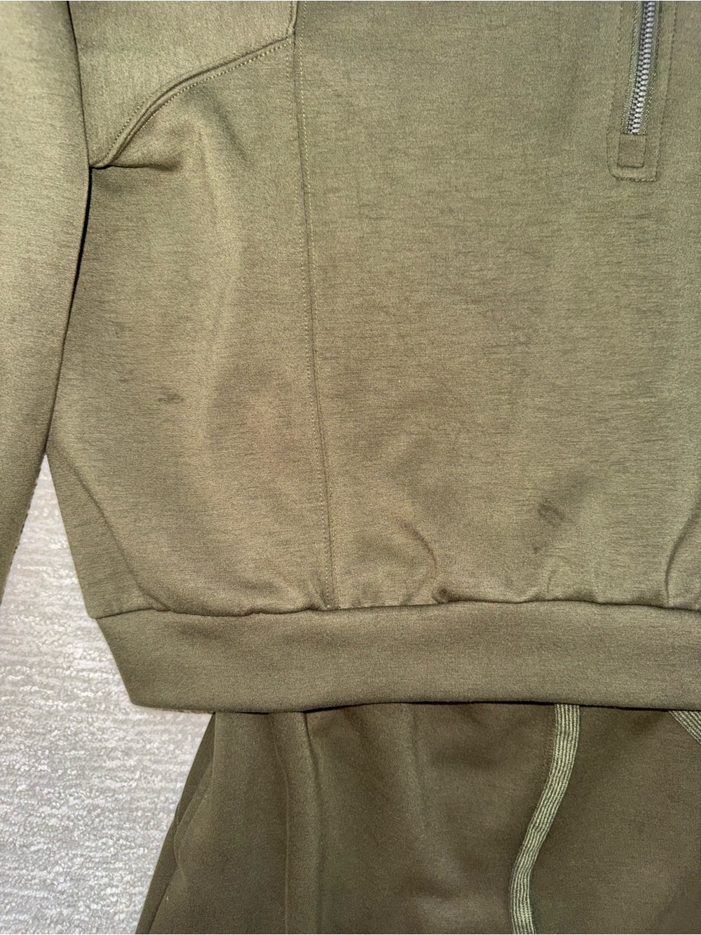 Suuksess Wide-Leg Sweatpants and quarter Zip Set - Picture 3 of 6